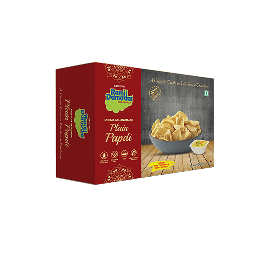 Papdi Ganthiya / Modi Papdi with Chutney