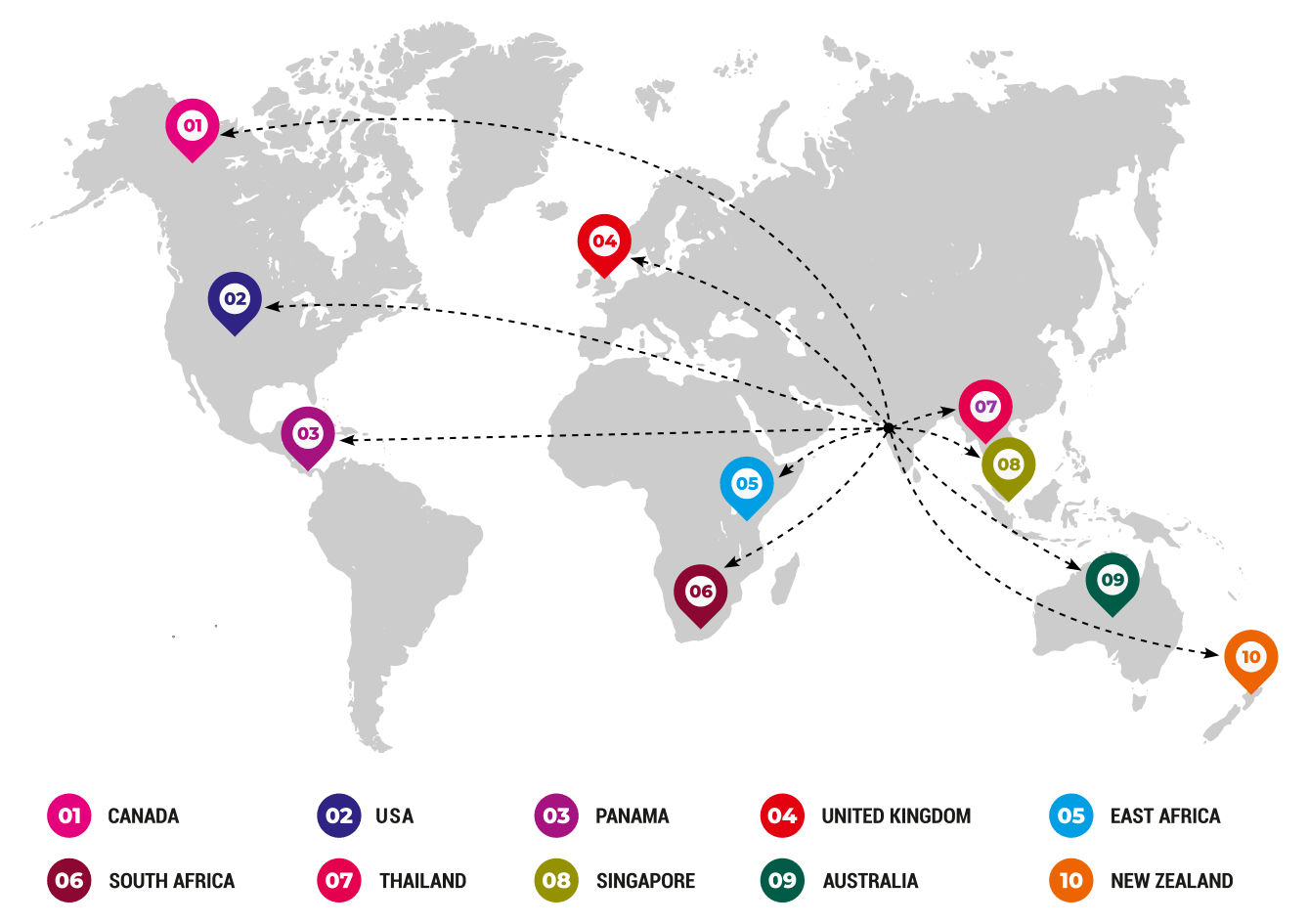 Ramji Damodar export our premium farsan, snacks, and namkeen to over 50 countries